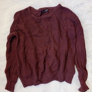 Brandy Melville maroon sweater